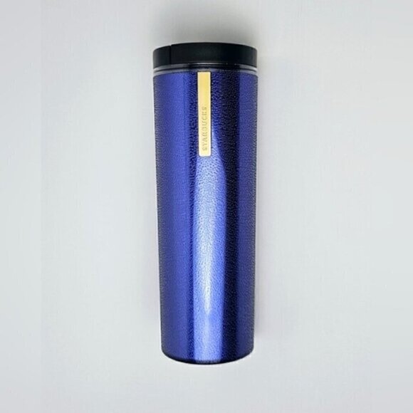 ☕ Starbucks 2013 Blue Stainless Steel Travel Tumbler 16oz Rare Collector - Picture 1 of 9